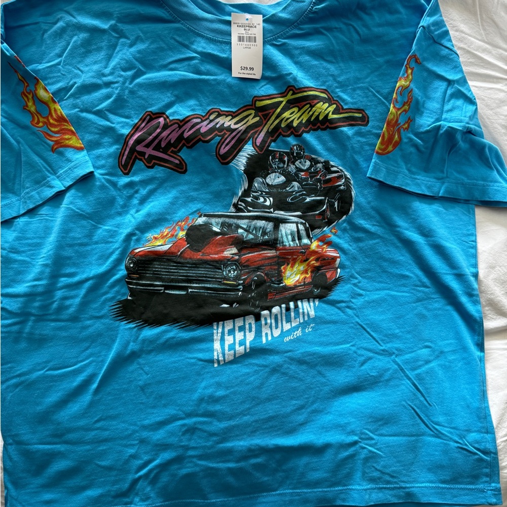 Modish Rebel Racing T Shirt. Brand new with tags. Purchased from the Buckle. L